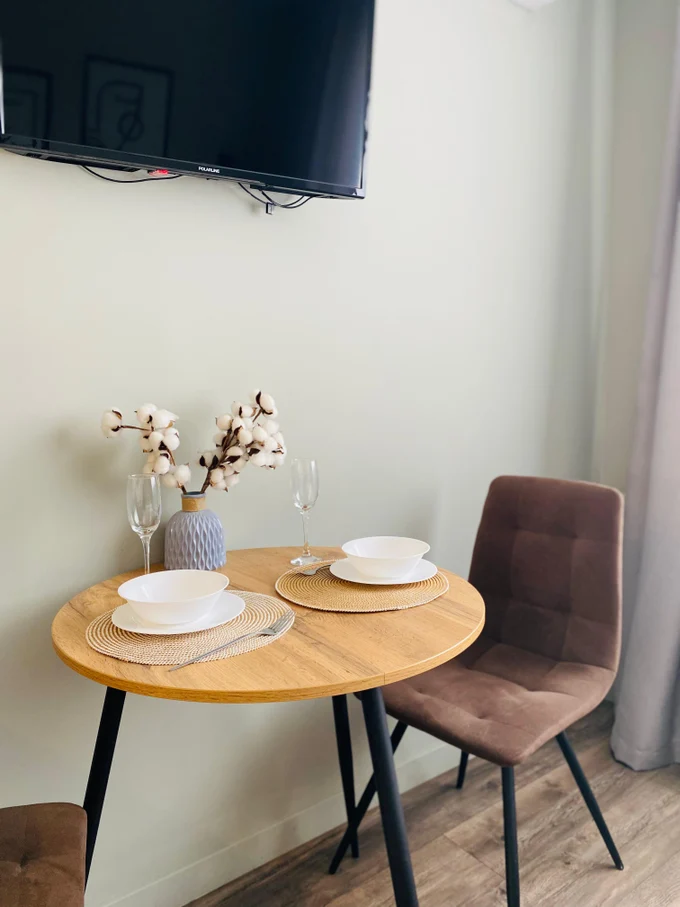 Светлые апартаменты в апарт-отеле